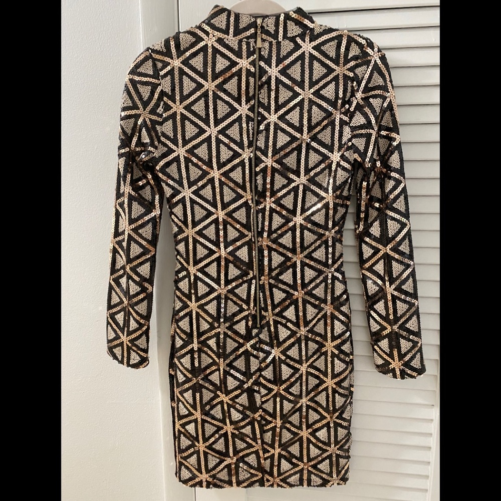Lulus Rose Gold and White Sequin dress - Picture 8 of 8